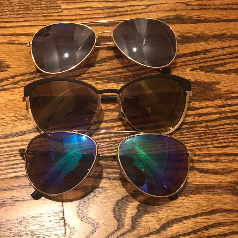 3 pairs of  polarized sunglasses